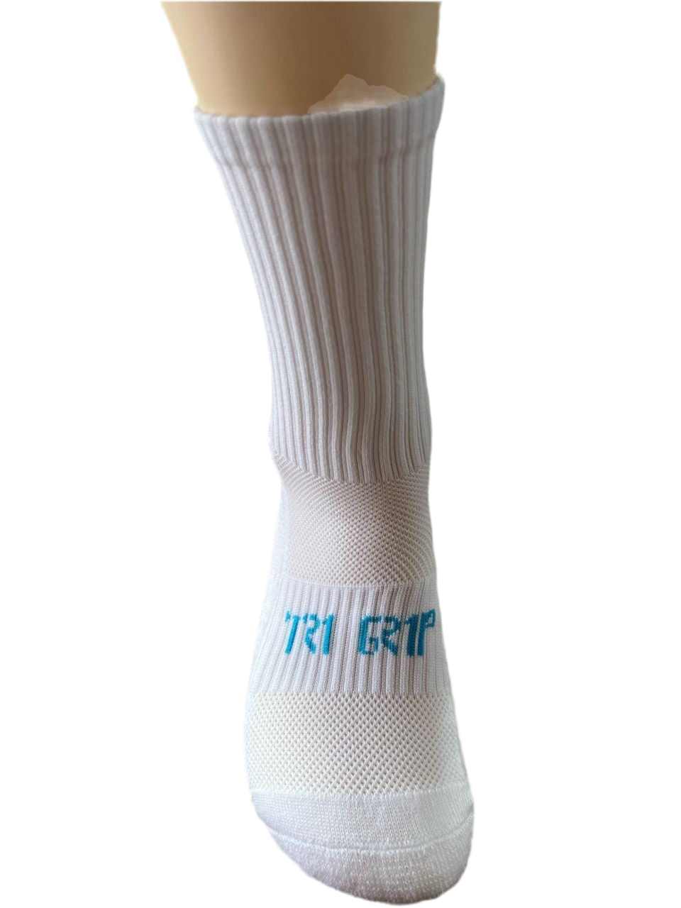 Aztec Series Grip Socks 2.0 White/Sky Blue