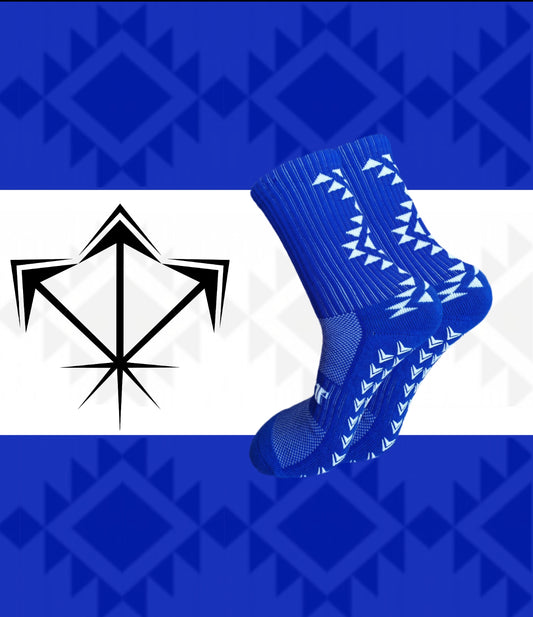 Aztec Series Grip Socks 2.0 Royal Blue