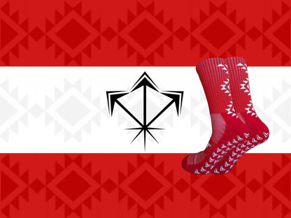 Aztec Series Grip Socks 2.0 Red
